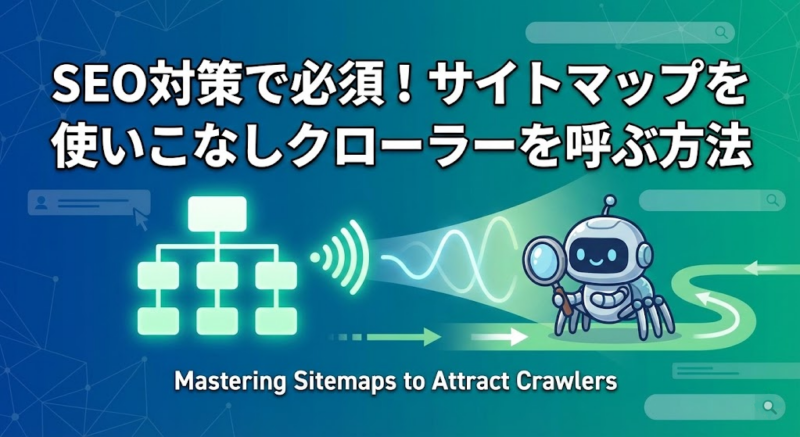SEO対策で必須！サイトマップを使いこなしクローラーを呼ぶ方法
