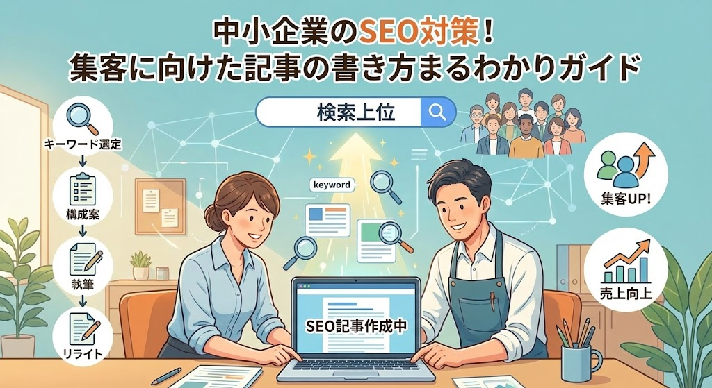 中小企業のSEO対策!集客に向けた記事の書き方まるわかりガイド